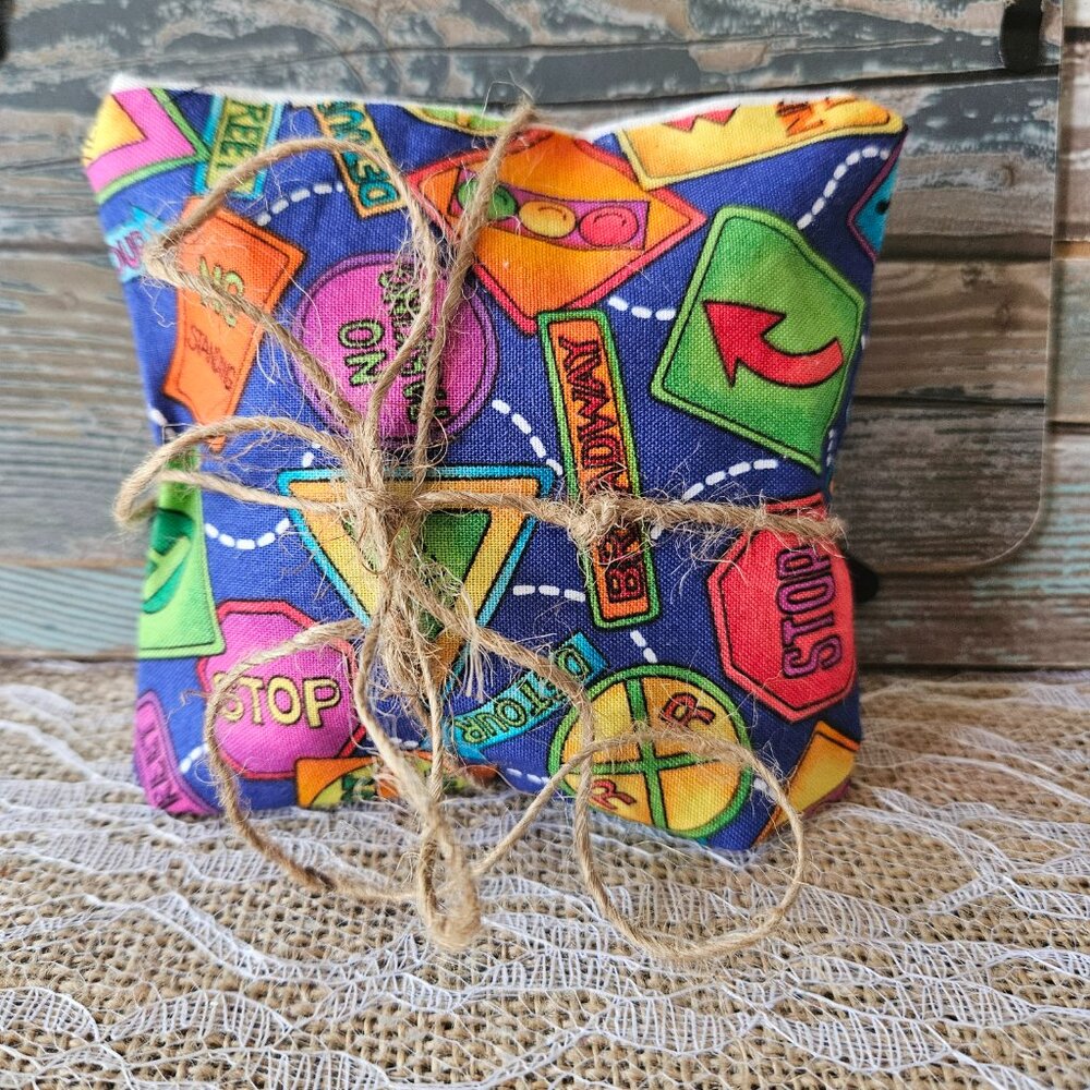 Handsewn Street Signs Herbal Pillow - Choice of Blend